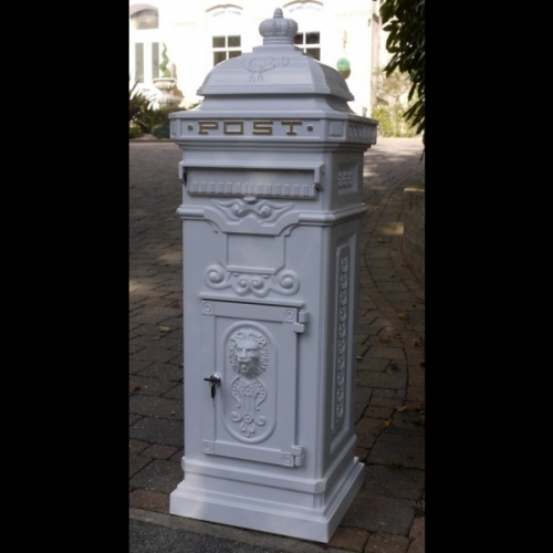 Cast Aluminium Pillar Post Wedding post box/Letter Box